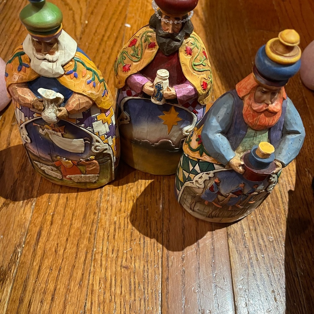 Jim Shore Colorful Three Wise Men Figurines